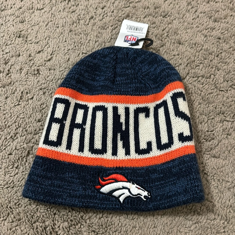 Never worn Broncos winter hat!